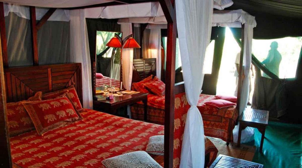 Décoration dans une tente