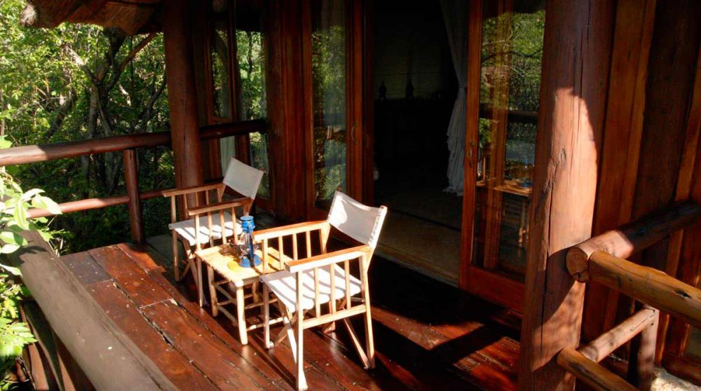 La terrasse d'une chambre