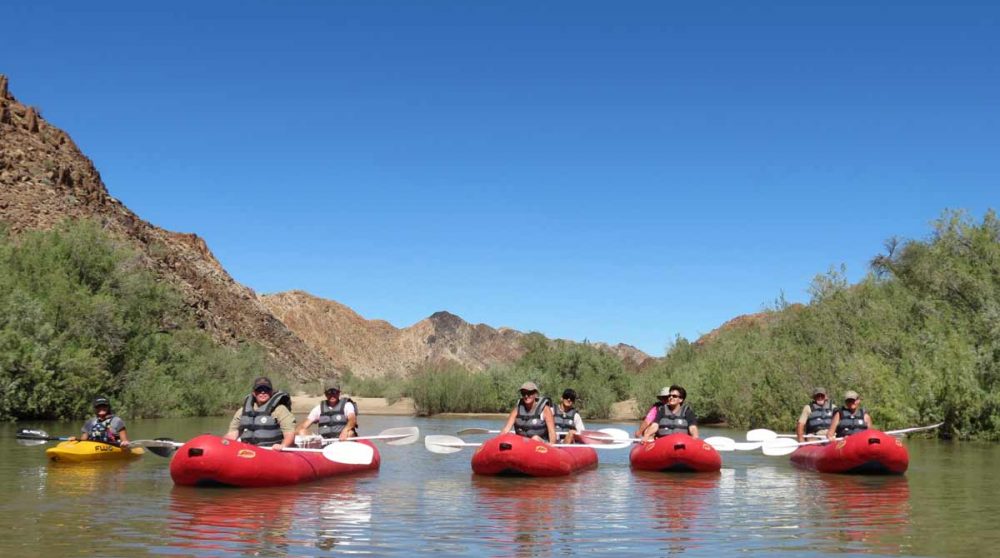 Exploration sur la rivière Orange en Afrique du Sud