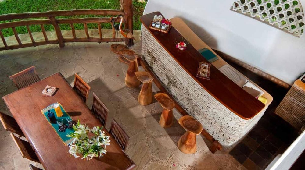 Vue en hauteur d'une villa