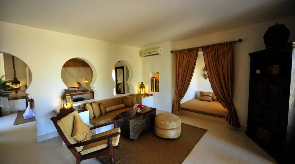 Le salon d'une villa