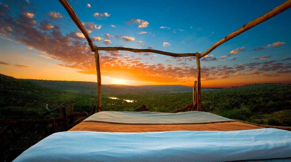 Un coucher de soleil exceptionnel au Kenya