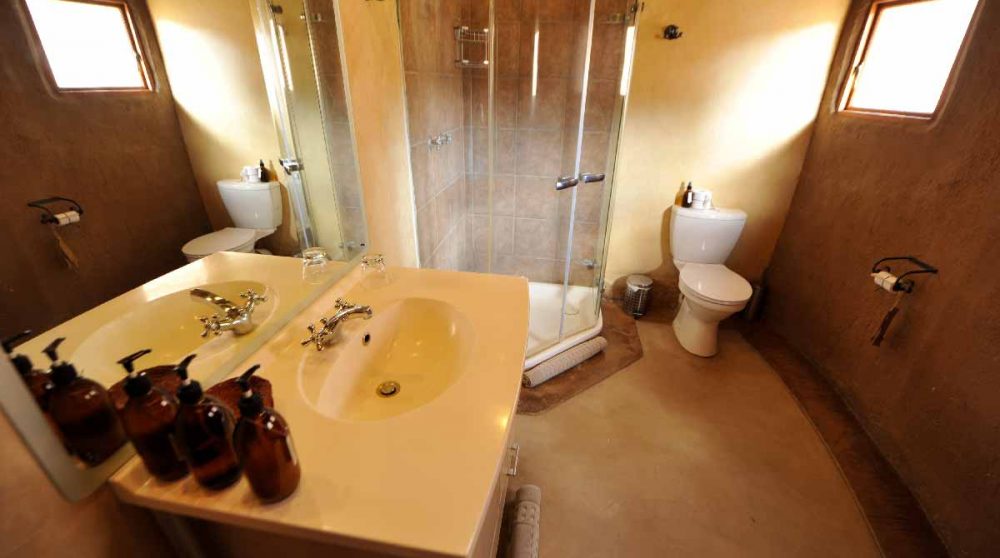 La salle de bains dans le Damaraland