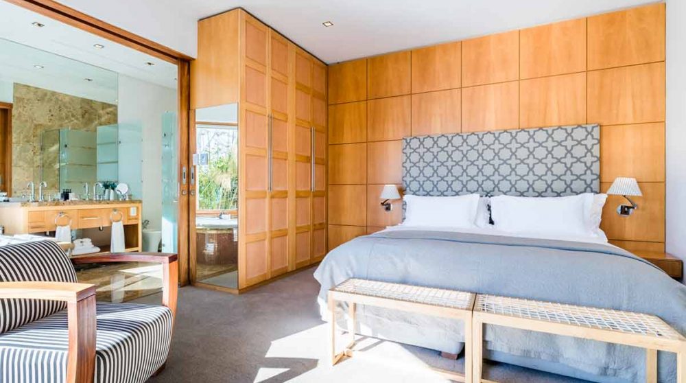 Détail du lit à Ellerman House