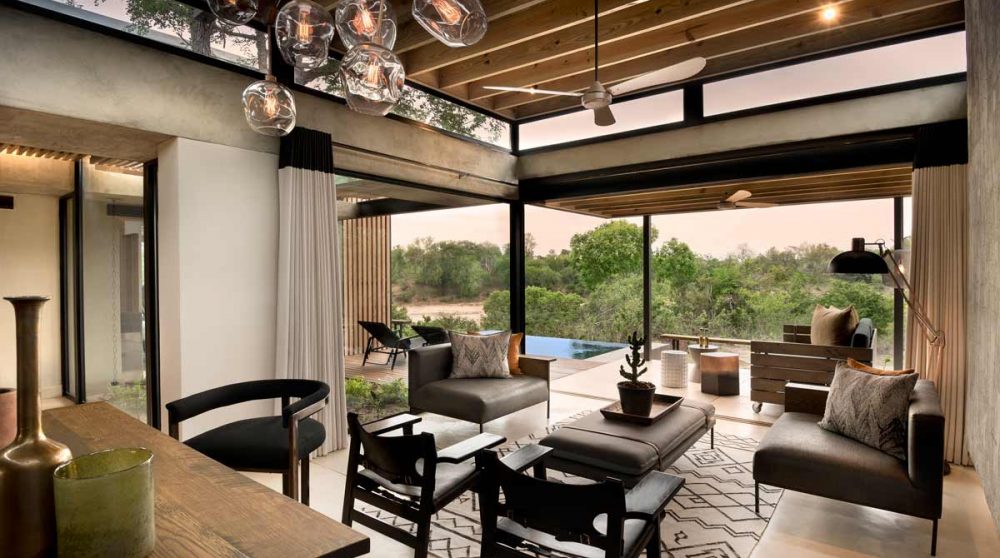 Autre vue du salon près du parc Kruger