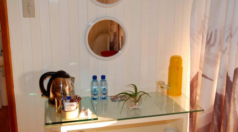 Bouilloire dans une chambre en Afrique du Sud