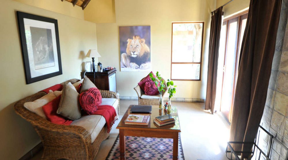 Le salon à Sabi Sand
