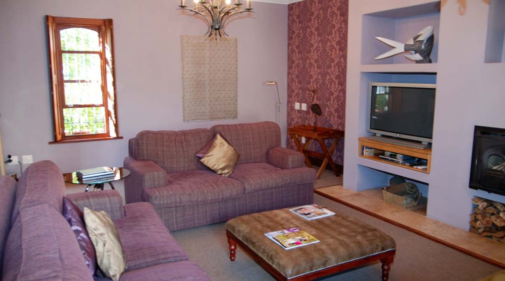 Salon dans une suite à Franschhoek