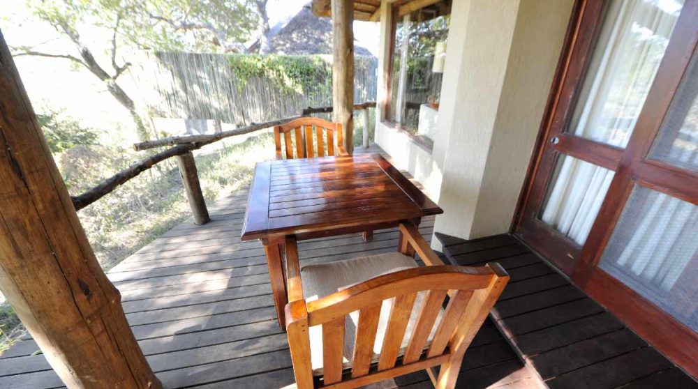 Une terrasse d'une chambre à Sabi Sand