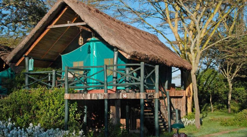 Une tente à Old Pejeta