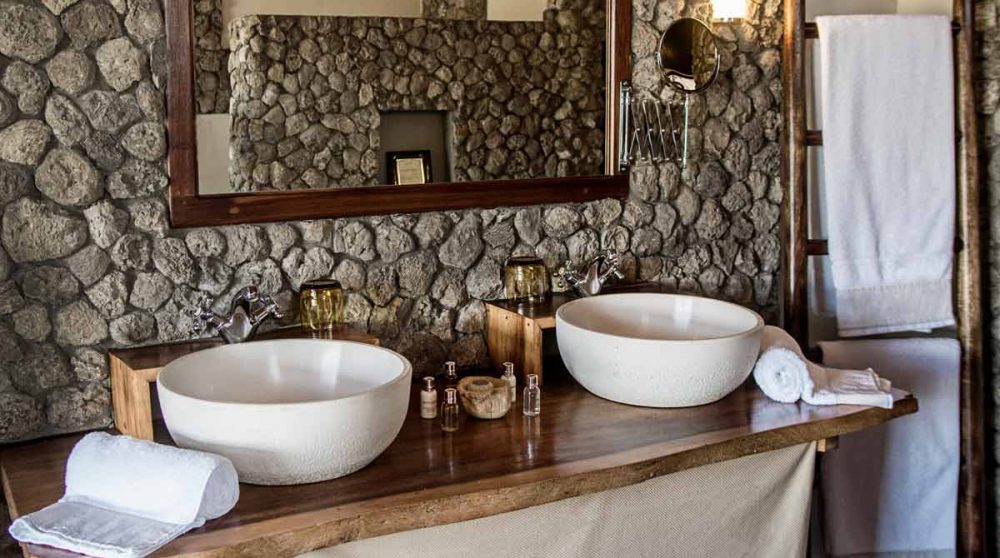 Salle de bains au lodge en Tanzanie