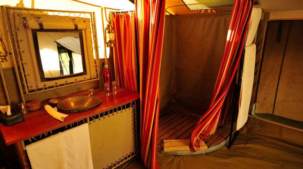 Autre vue de la salle de bains dans le parc du Serengeti