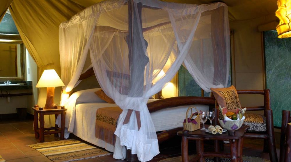 Autre vue de la tente en Tanzanie