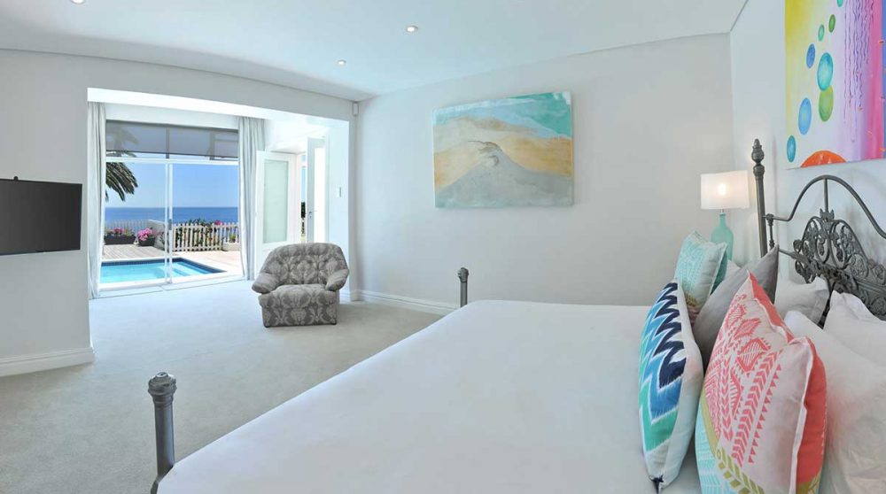 La chambre de l'appartement Neptune