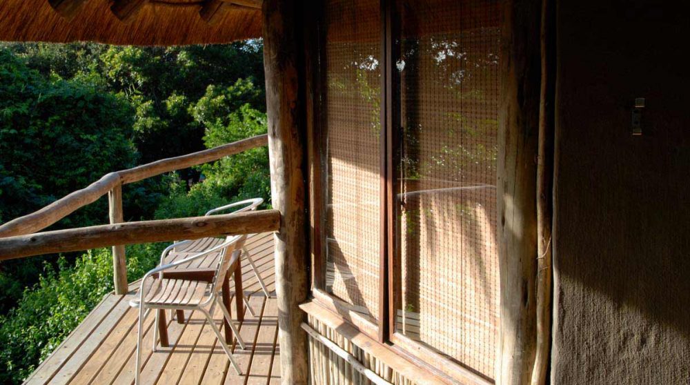 Un balcon d'un lodge