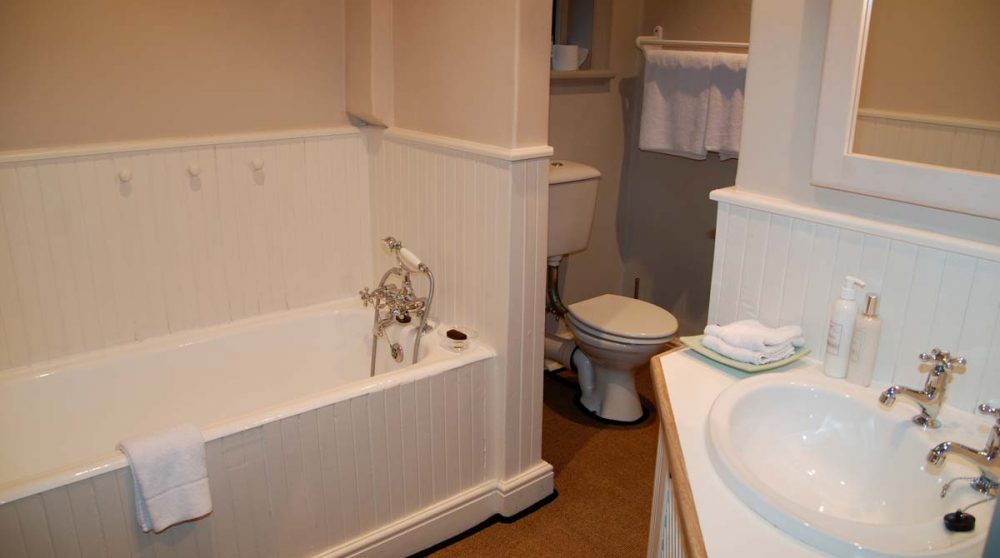 Salle de bains avec une baignoire