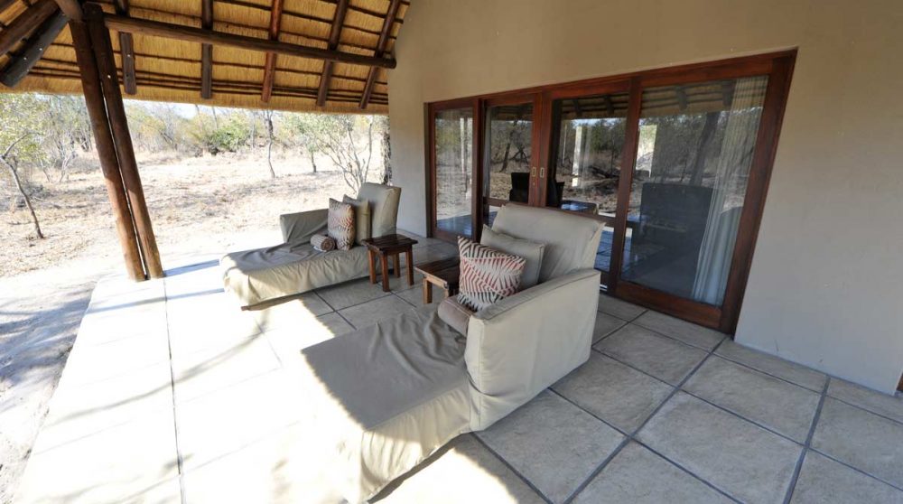 Espace détente sur une terrasse