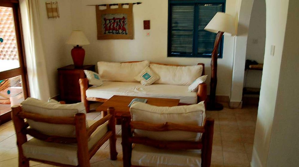 Coin salon dans une suite