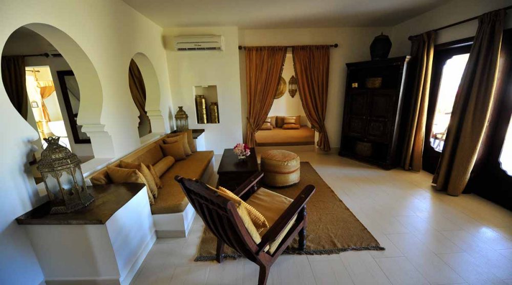 Le salon d'une villa