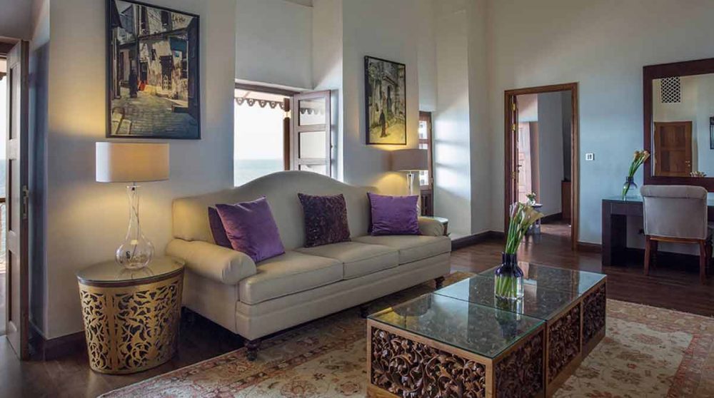 Le salon de la Bahari Terrace Suite