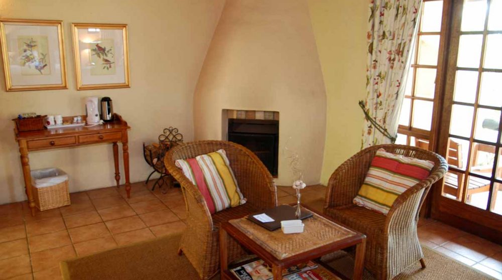 Vue sur la cheminée