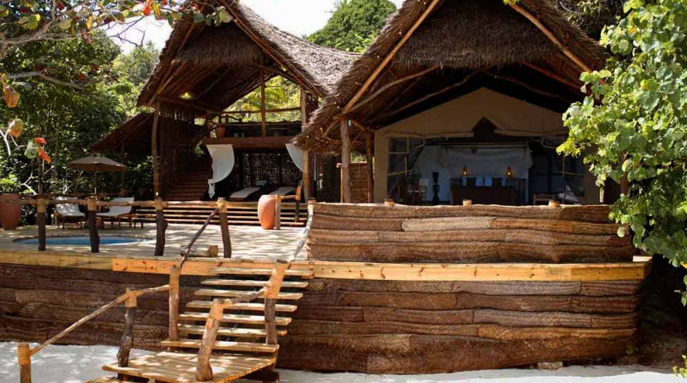 Entrée d'une suite superior au Fundu Lagoon