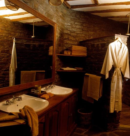 Salle de bains au Klein's Camp