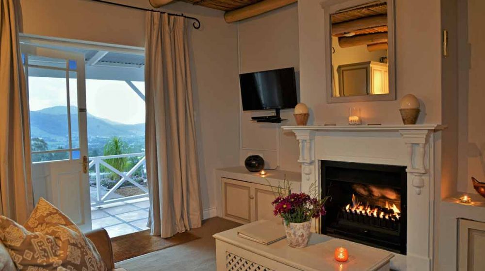 Le salon d'une autre suite à La Petite Ferme