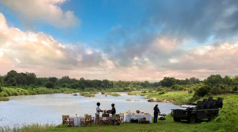 Pause café de luxe lors du safari du matin