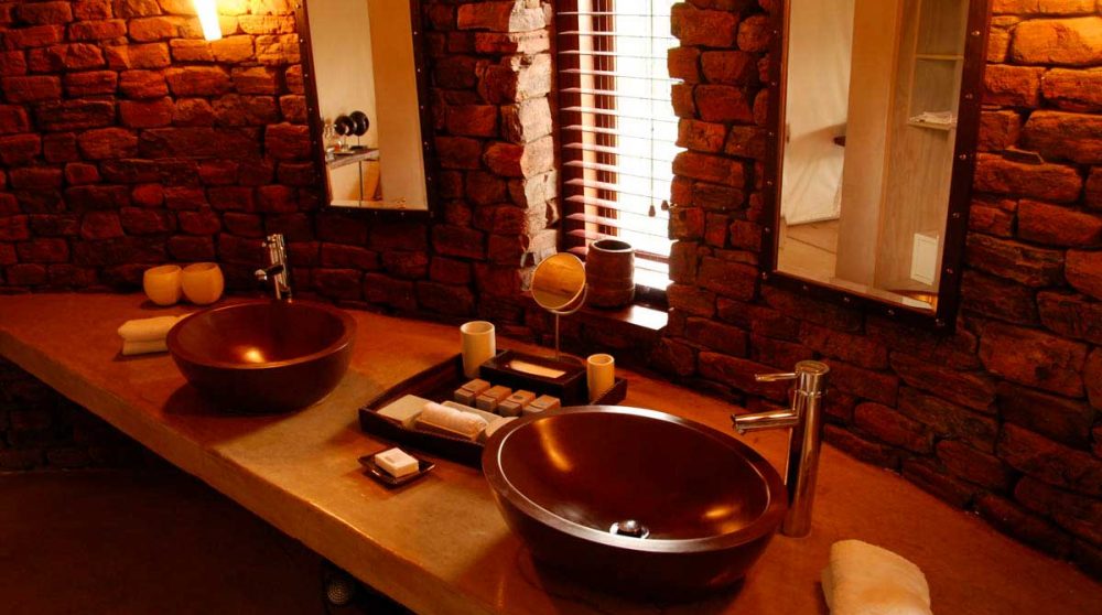 Une salle de bains au Marataba