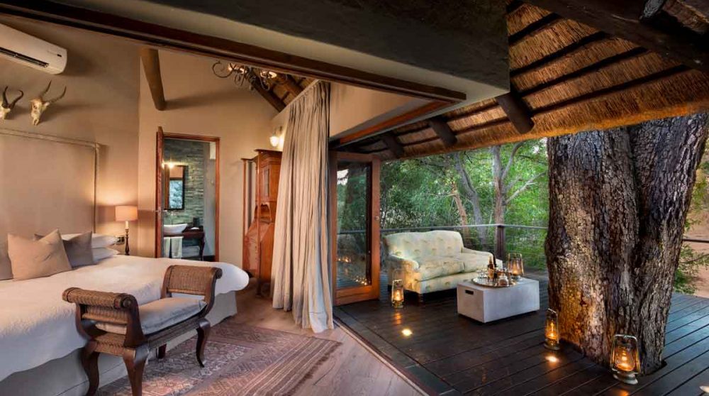 L'une des chambres de la Family Suite au Ngala Safari Lodge