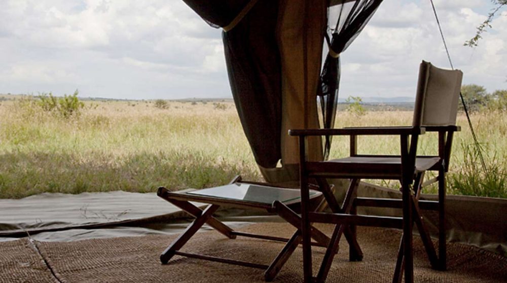 Une tente à l'Olakira Camp