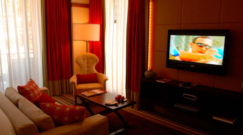 Salon dans une chambre Marina du One and Only Cape Town