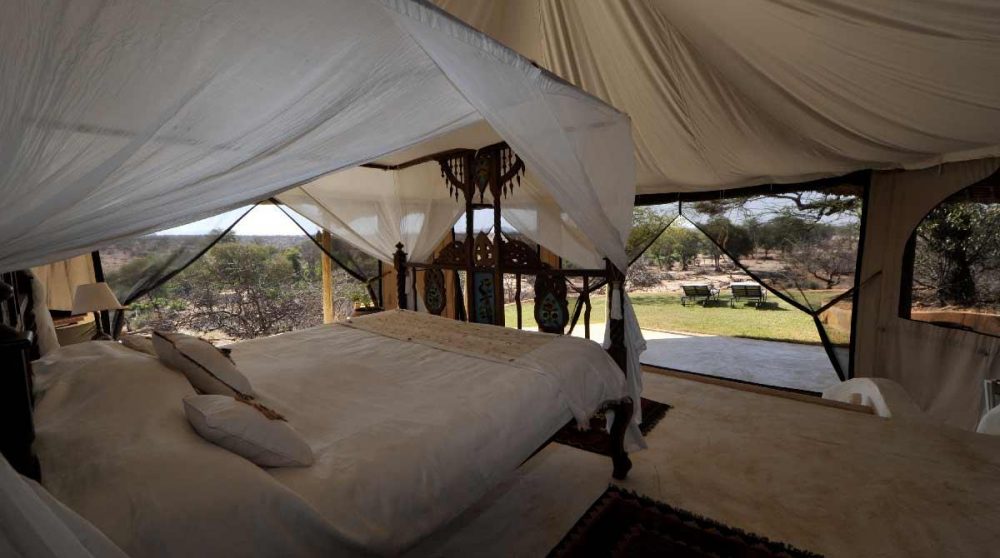 La vue depuis une chambre au Sasaab