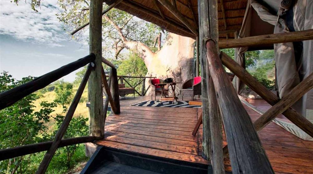 Accès à une tente au Tarangire River Camp