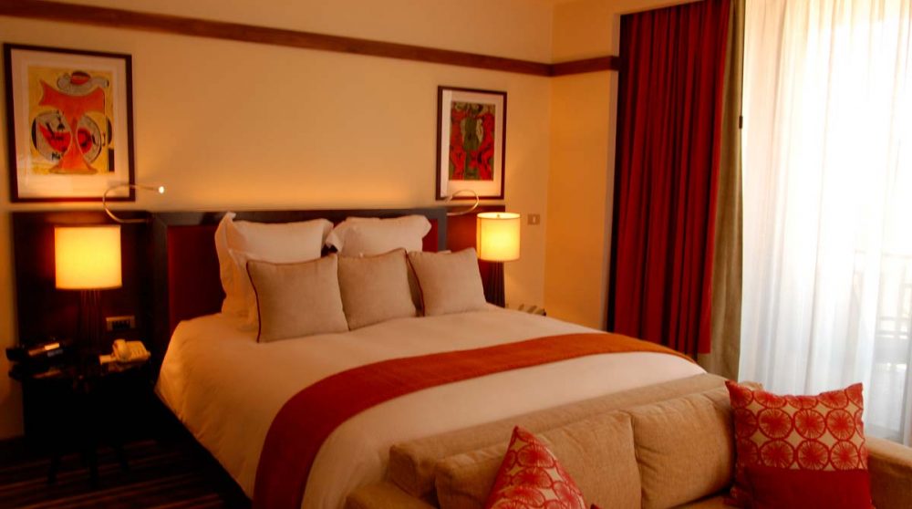 Le lit dans une chambre en Afrique du Sud