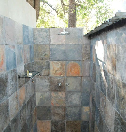 La douche extérieure en Afrique du Sud