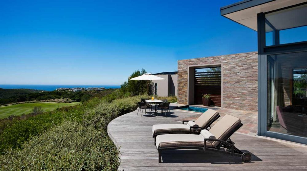 Sa terrasse à Knysna