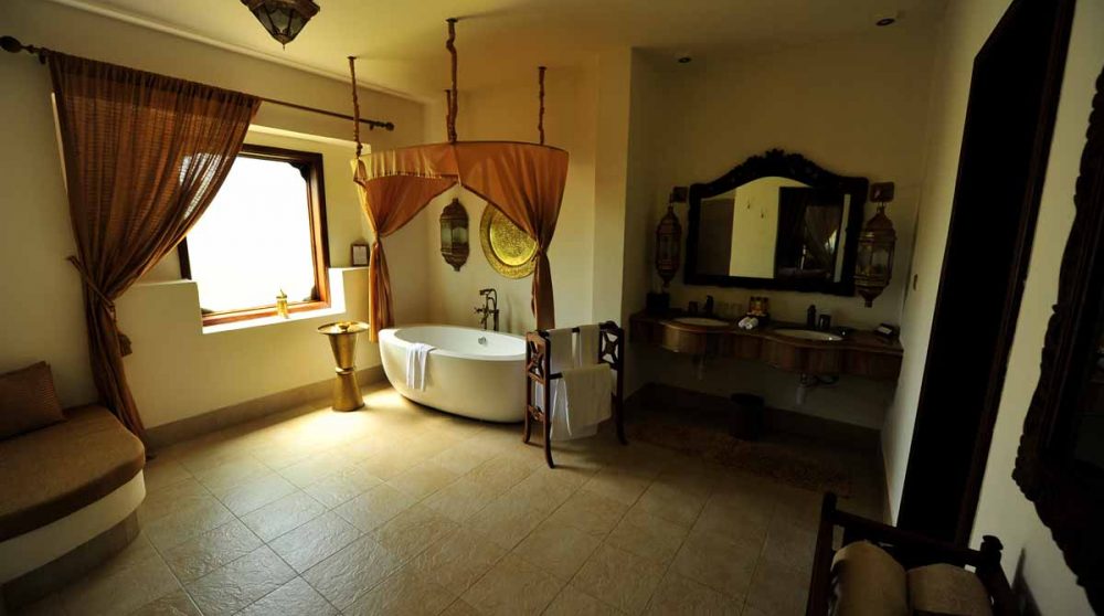 La salle de bains à Zanzibar