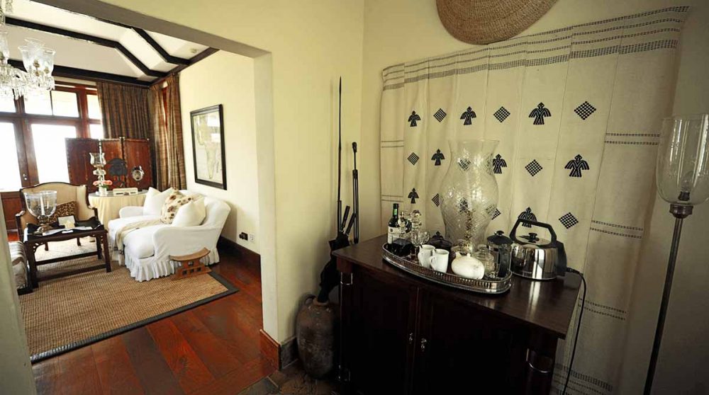 L'entrée d'une villa en Tanzanie