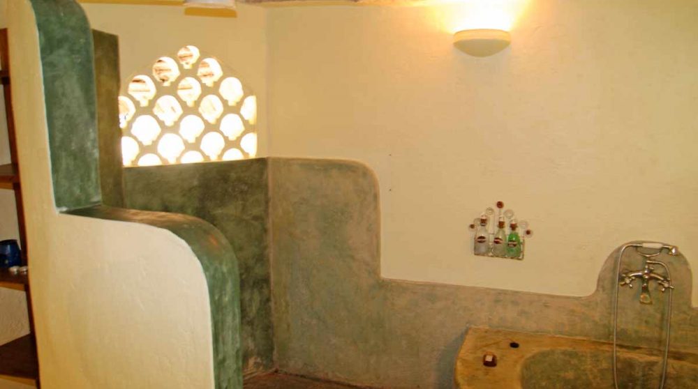 La douche et la baignoire à Zanzibar