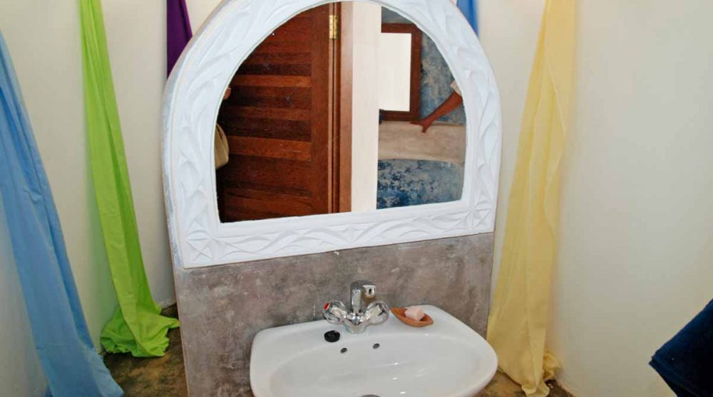 La salle de bains à Zanzibar