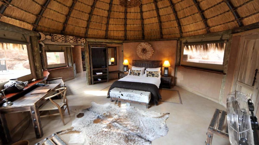 Vue d'une chambre en Namibie