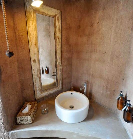 La salle de bains en Namibie