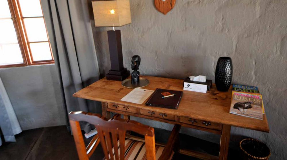 Bureau dans une chambre à Timbavati