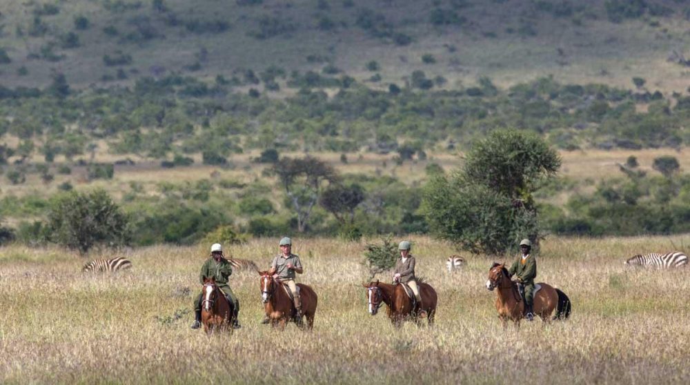 Promenade à cheval au Kenya