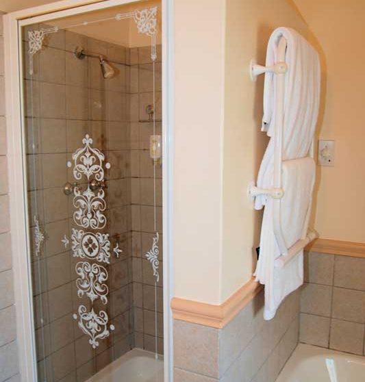 La douche d'une chambre luxyry