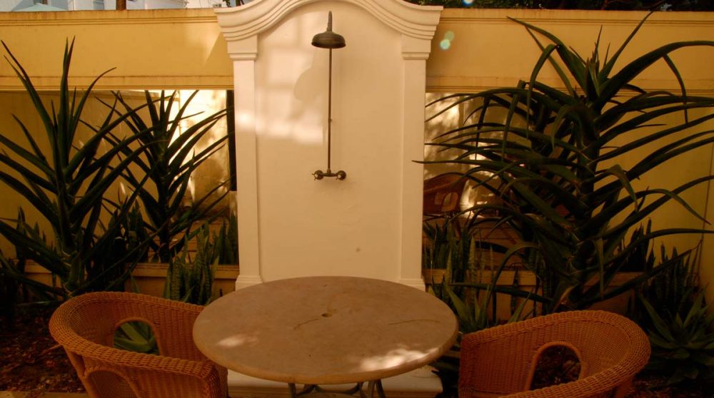 La terrasse de la chambre