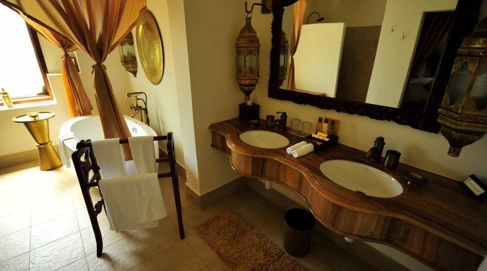 Autre vue de la salle de bains en Tanzanie