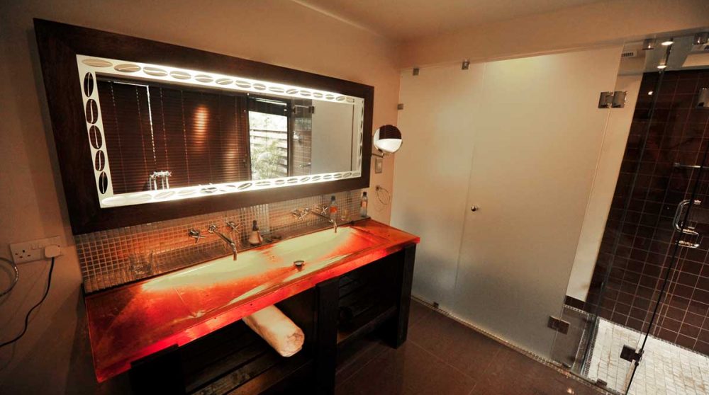 Autre vue de la salle de bains à Arusha